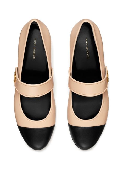 Beige and black mary jane ballerina shoes Tory Burch - women TORY BURCH | 160312650